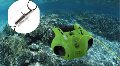 水中ロボットにおけるスリップリングの応用